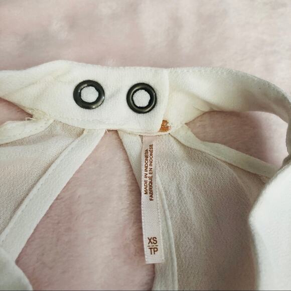 Free People Drift Away Tunic Top Ivory Size XS NWT - Picture 8 of 8